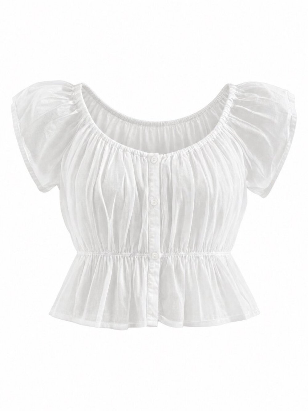 Stradivarius STR Teen White Top Size M